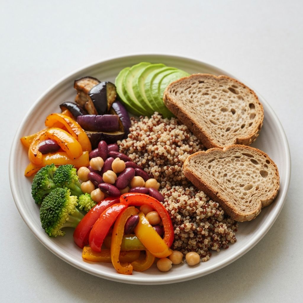 Vegetarian food plate